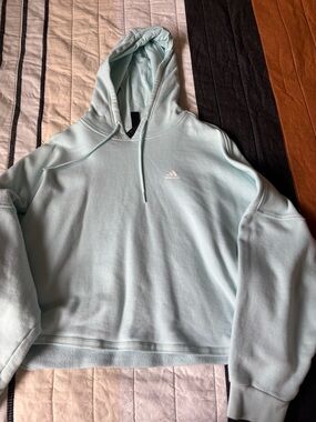 adidas Mint Green Hooded Sweatshirt